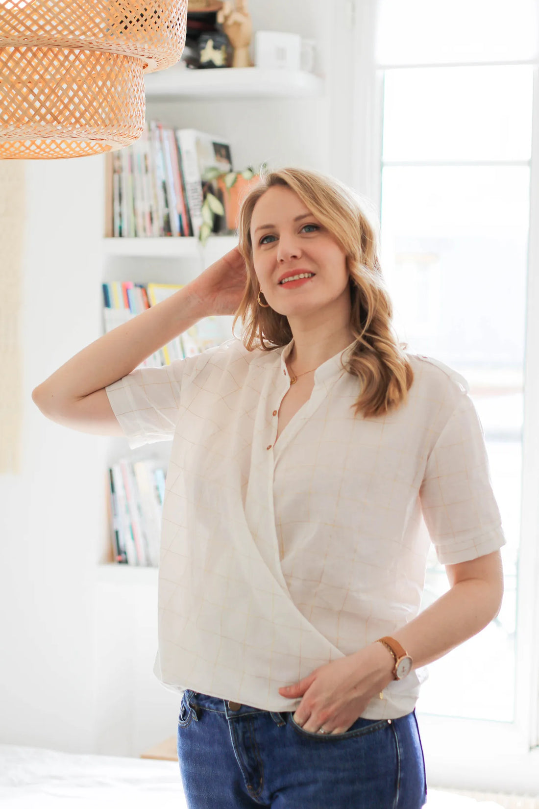 Chemisette Jane à carreaux