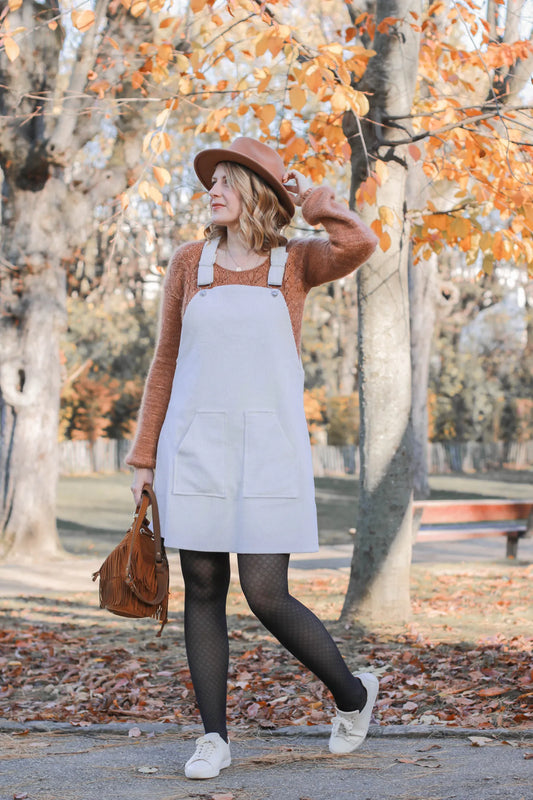 Ma robe salopette en velours