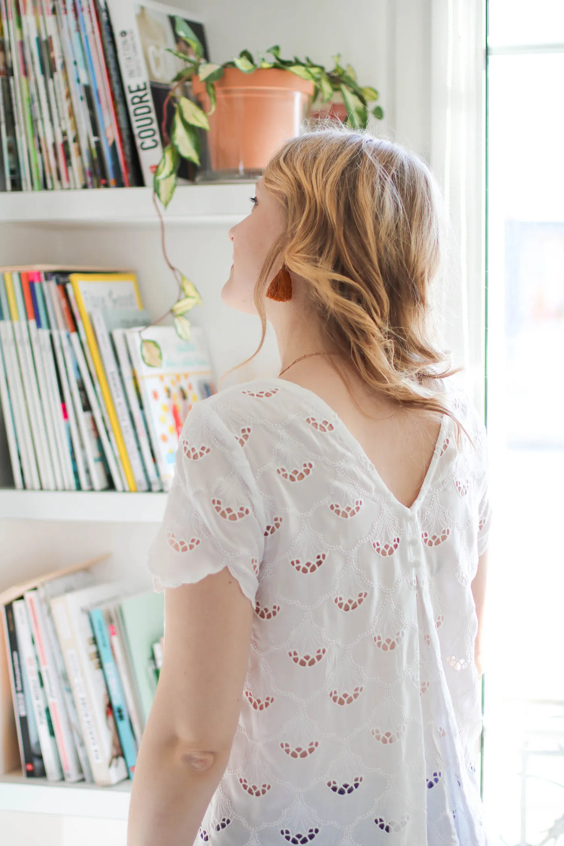 Un top Nélia brodé