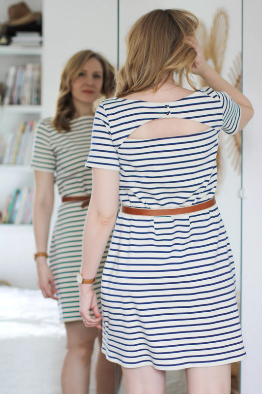 [TUTO] Une robe marinière dos fantaisie